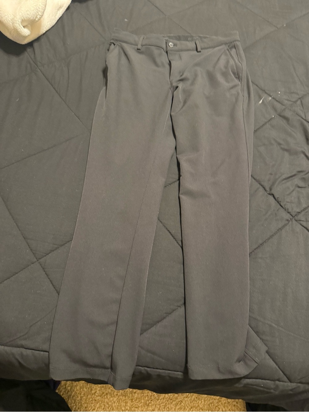 Men's Black Golf/Dress Pants - Classic Straight Fit
